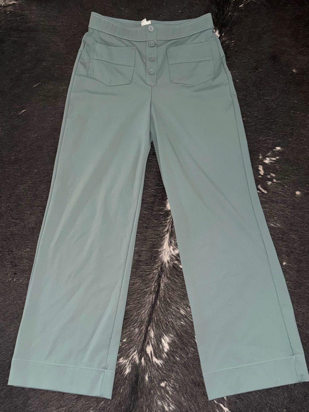 HALARA Seafoam Green Straight-Leg Pants